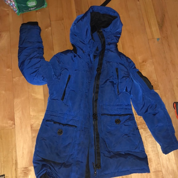 Women blue Heavy winter coat - Picture 1 of 3
